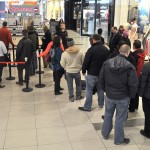 Line up at the stores for the new Blackberry Z10